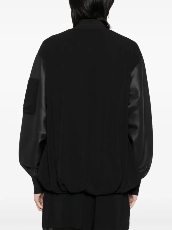 Thom Krom Matmix Bomber Jacket | Black | FARFETCH