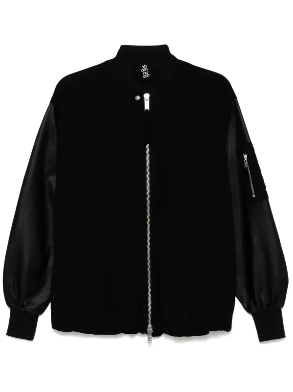 Thom Krom Matmix Bomber Jacket | Black | FARFETCH