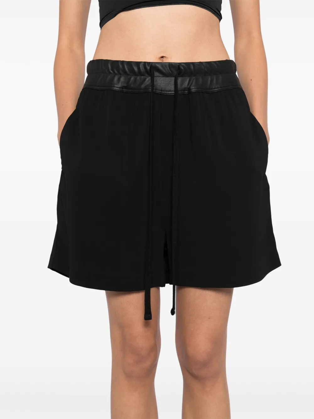 Thom Krom Lichtgewicht twill shorts Zwart