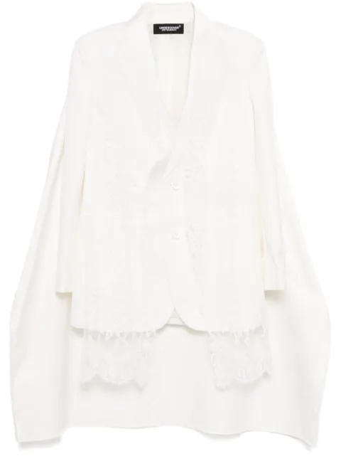 Undercover lace-trim blazer