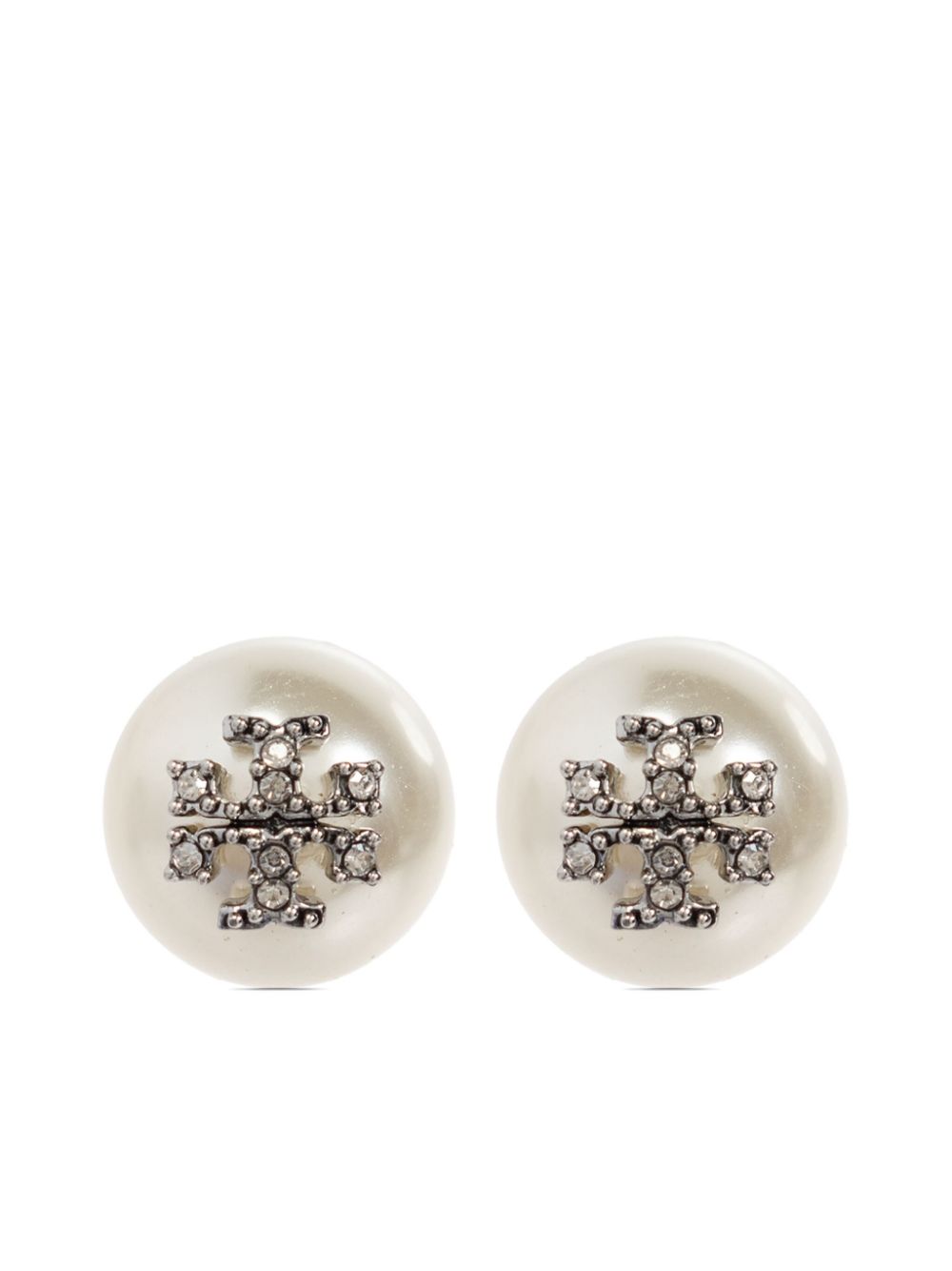 Tory Burch crystal-embellished earrings - White