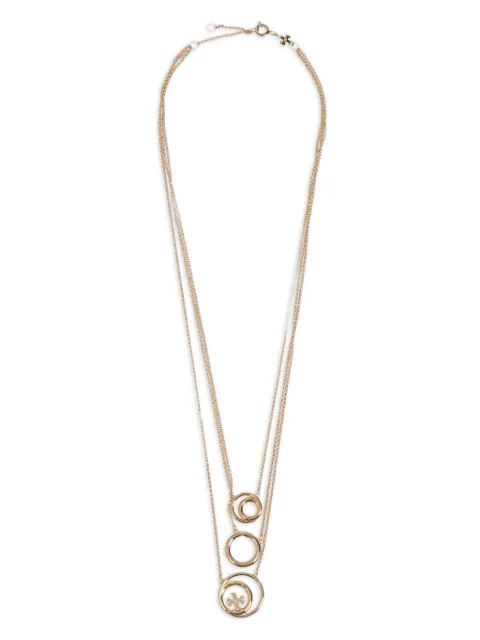 Tory Burch قلادة 'تريبل'