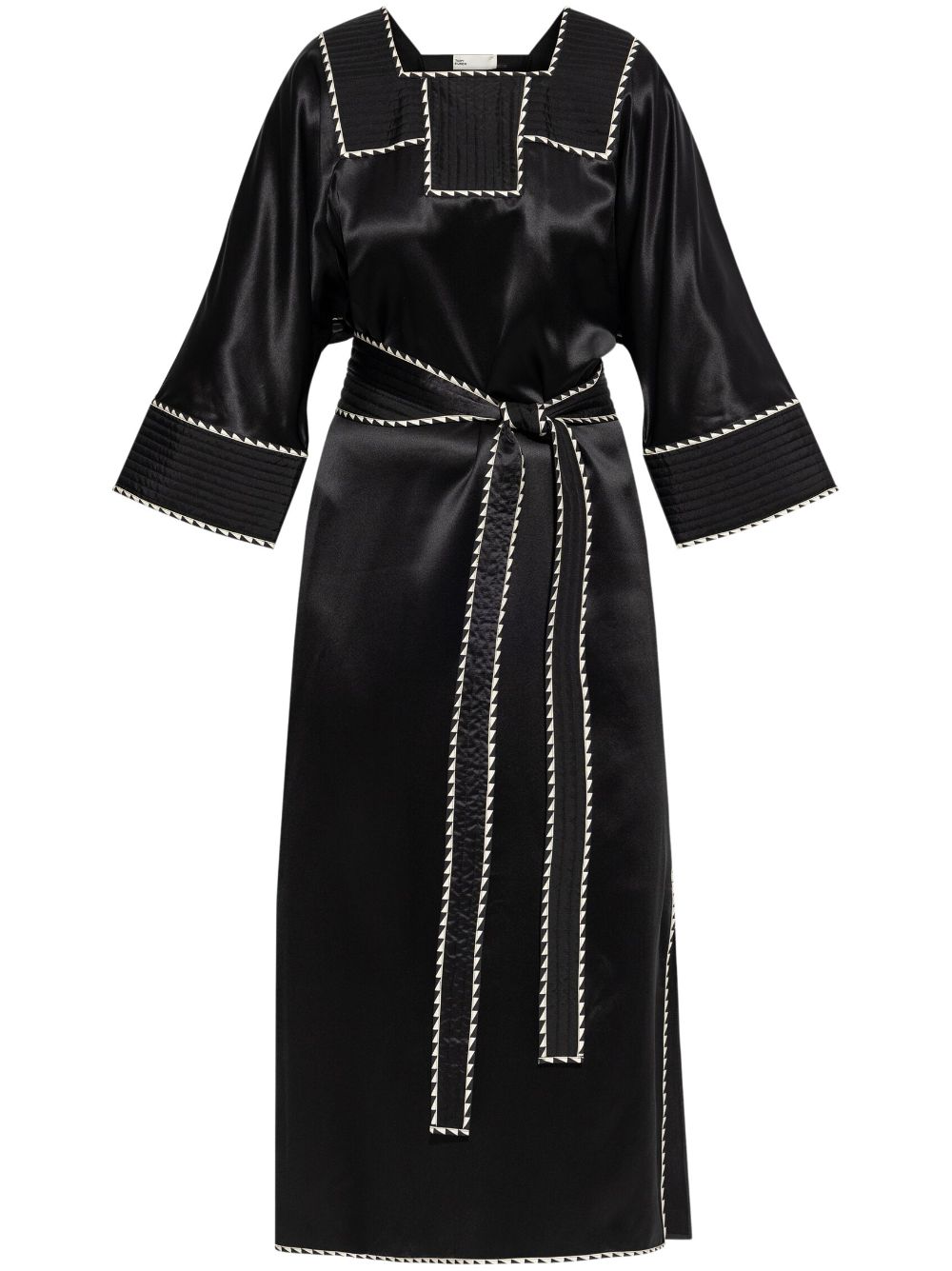 Tory Burch belted silk dress - Black