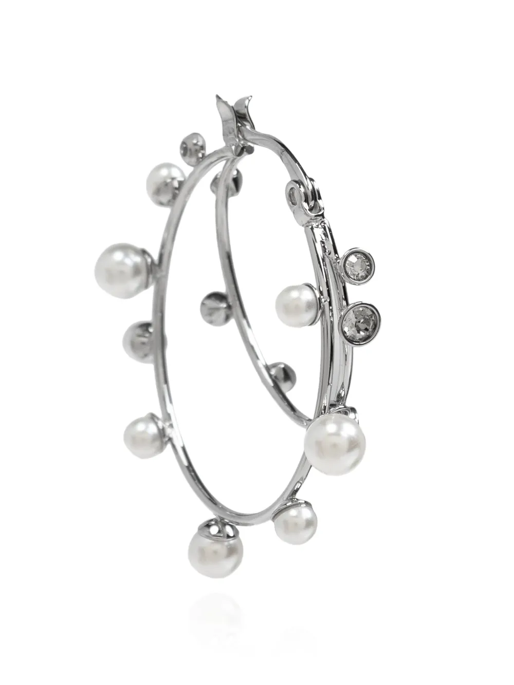 Affordable Tory Burch pearl-embellished hoop earrings Women