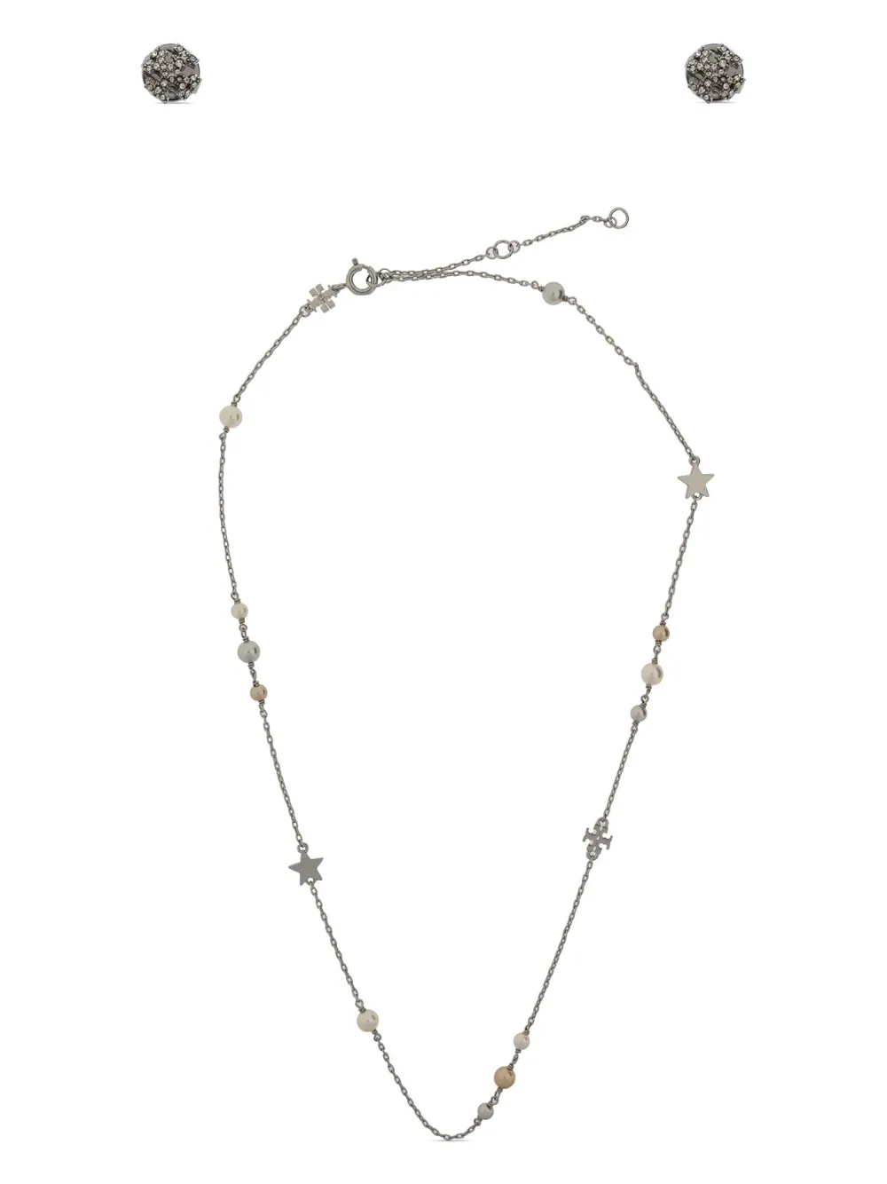 Tory Burch set de collar Double T | plateado | Image 1