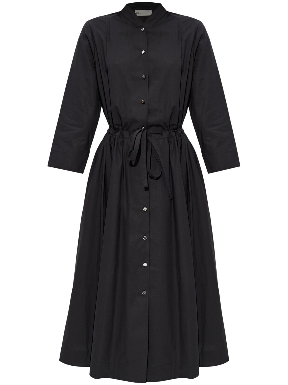 Tory Burch belted cotton shirt dress - Black