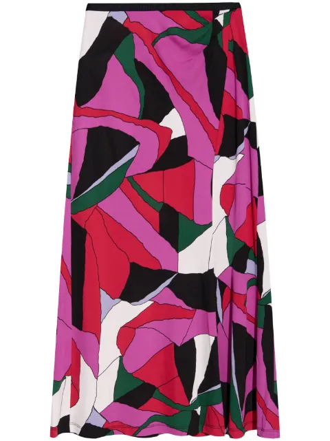 DVF Diane von Furstenberg jupe Whitley à coupe mi-longue