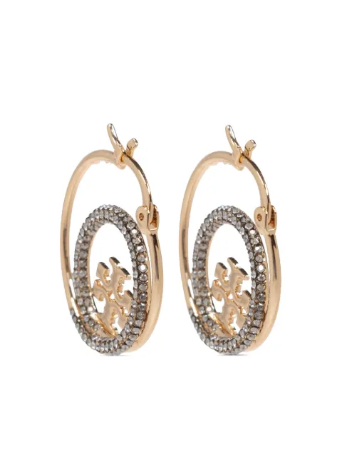 Tory Burch logo-plaque earrings 