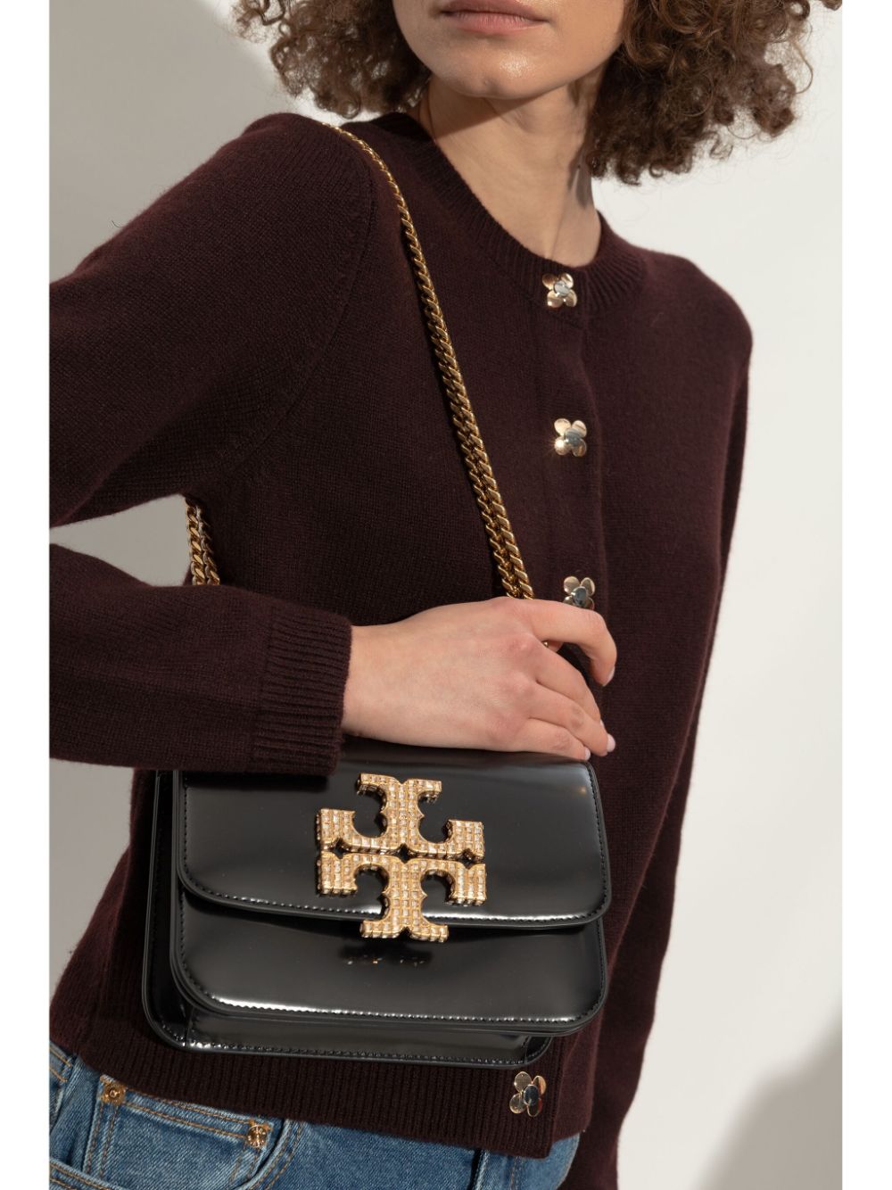 Tory Burch Eleanor shoulder bag - Zwart