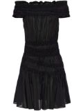 Tory Burch off-shoulder ruffled dress - Black