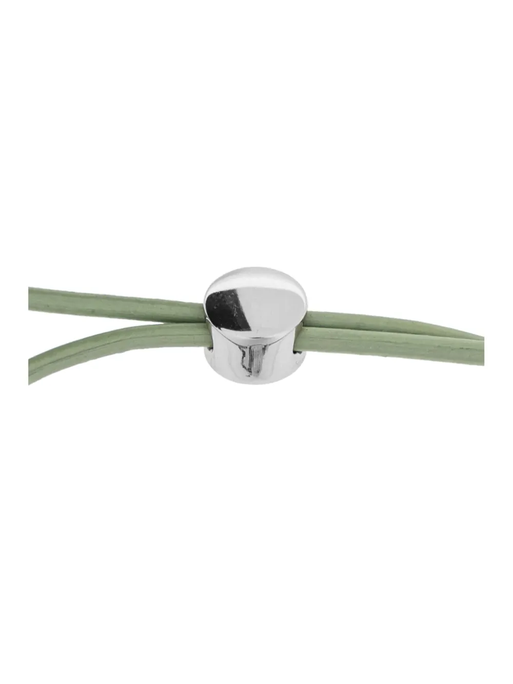 Tory Burch Miller Slider Leather Bracelet In Green