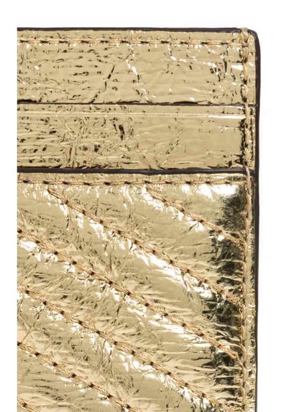 Tory Burch logo-plaque Card Holder | Gold | FARFETCH