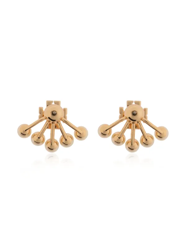 【関税&送料込】Tory Burch Earring Tory Burch Kira Pearl front-back Earrings | Gold | FARFETCH CA