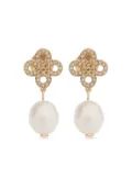 Tory Burch pearl-embellished drop earrings - Gold