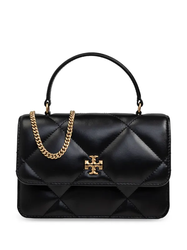 Tory Burch Black leather mini hot tote