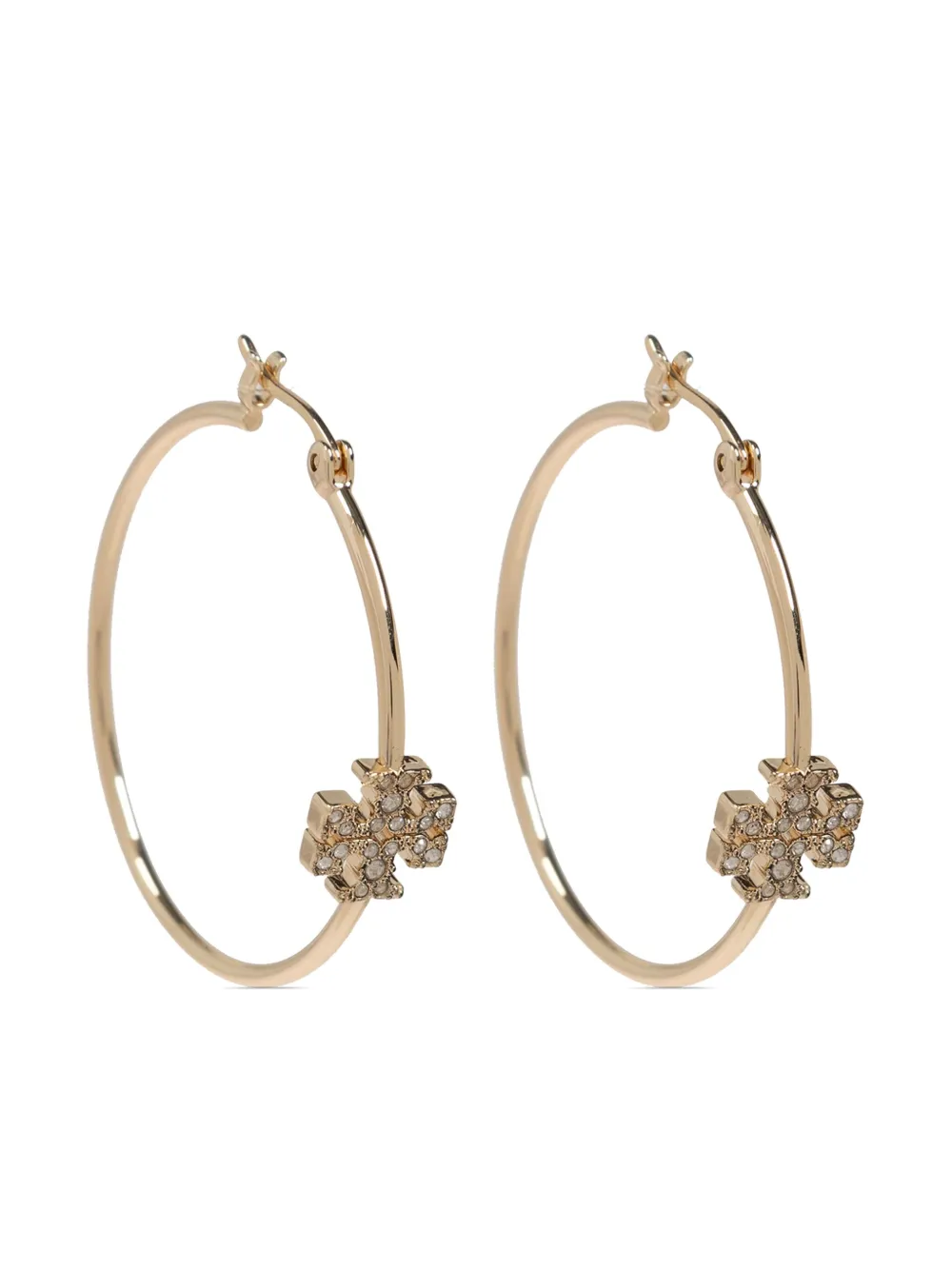 Tory Burch logo-plaque earrings Women