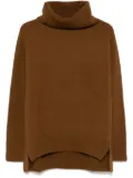 Junya Watanabe x Comme Des Garçons roll-neck sweater - Brown