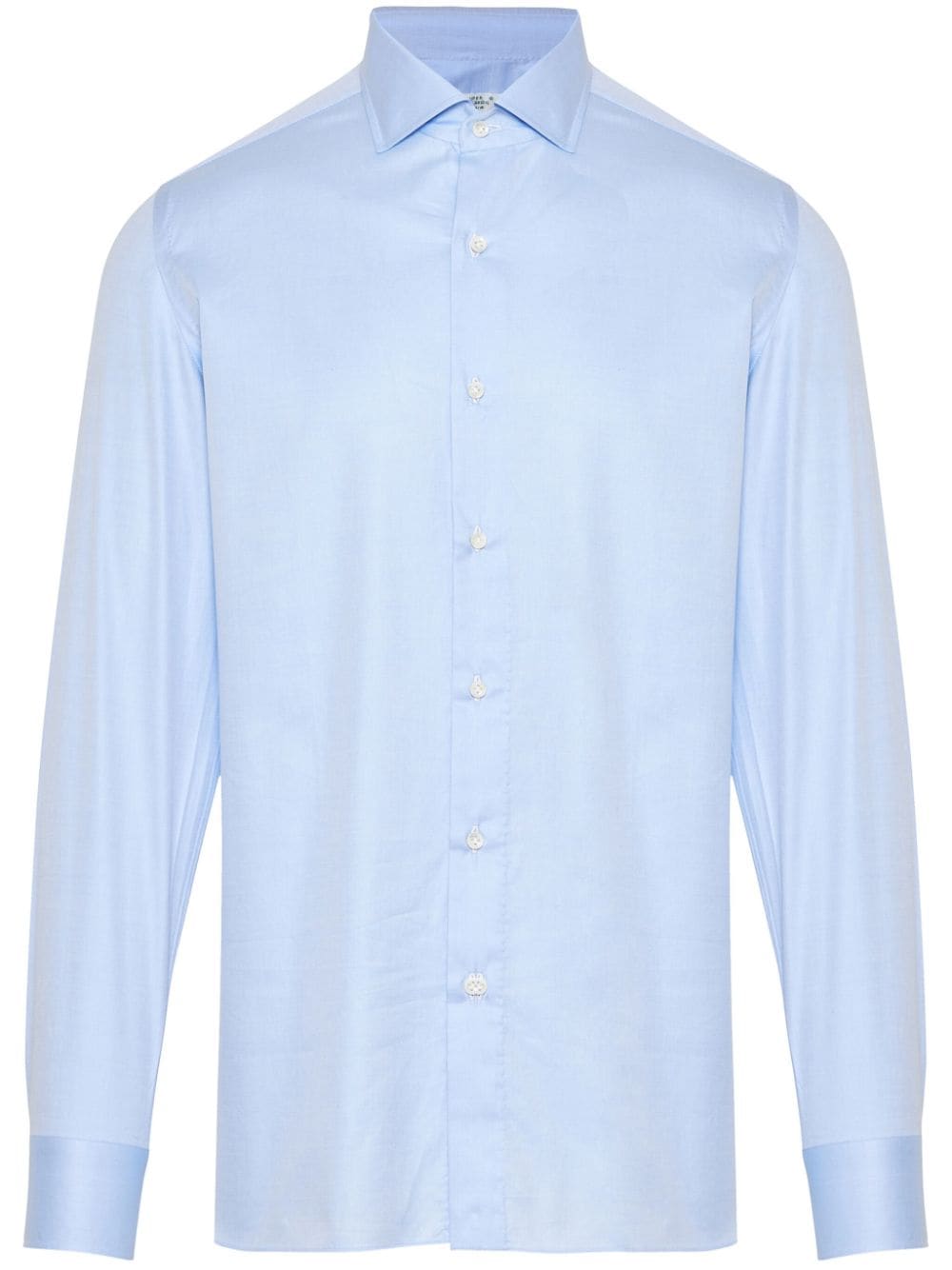 Shop Borrelli Cotton Shirt In Blue