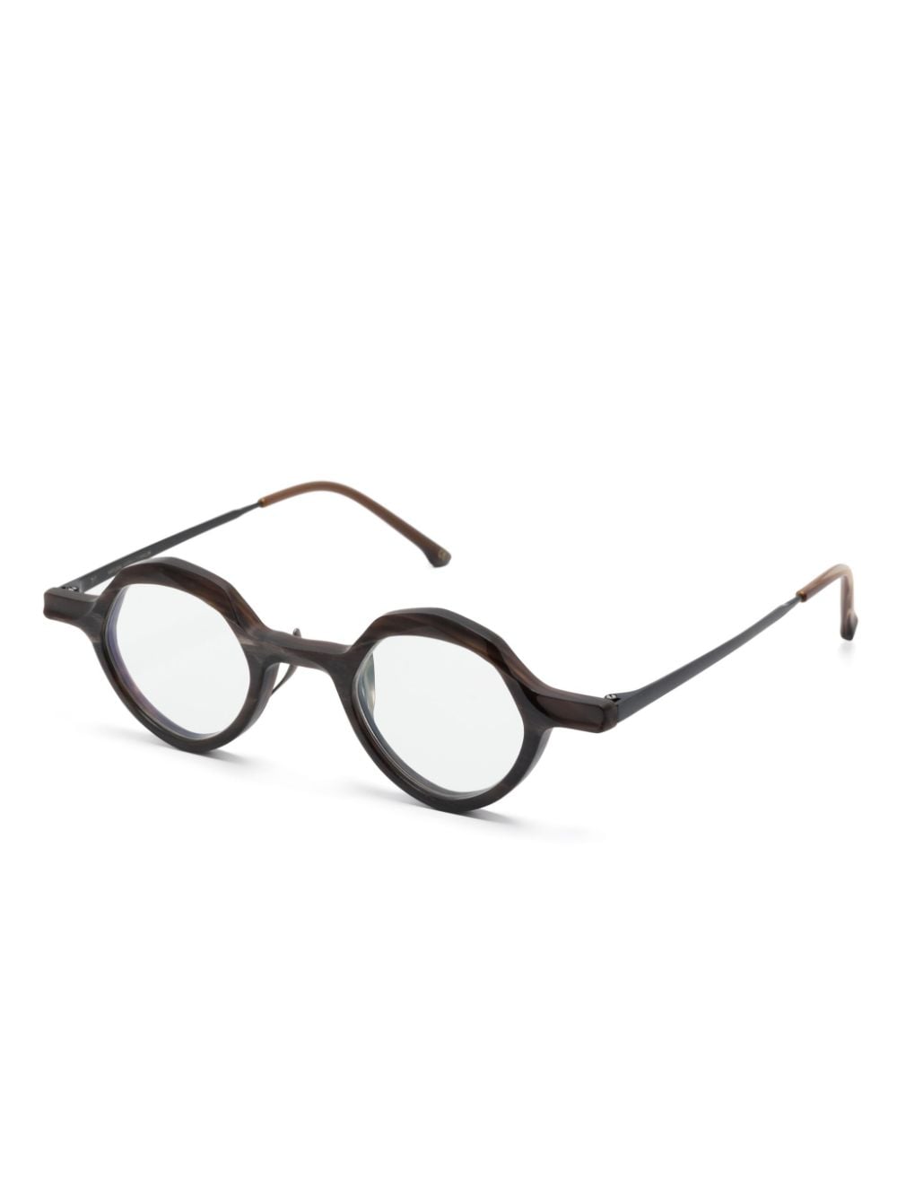 Shop Rigards Geometric-frame Glasses In ブラック