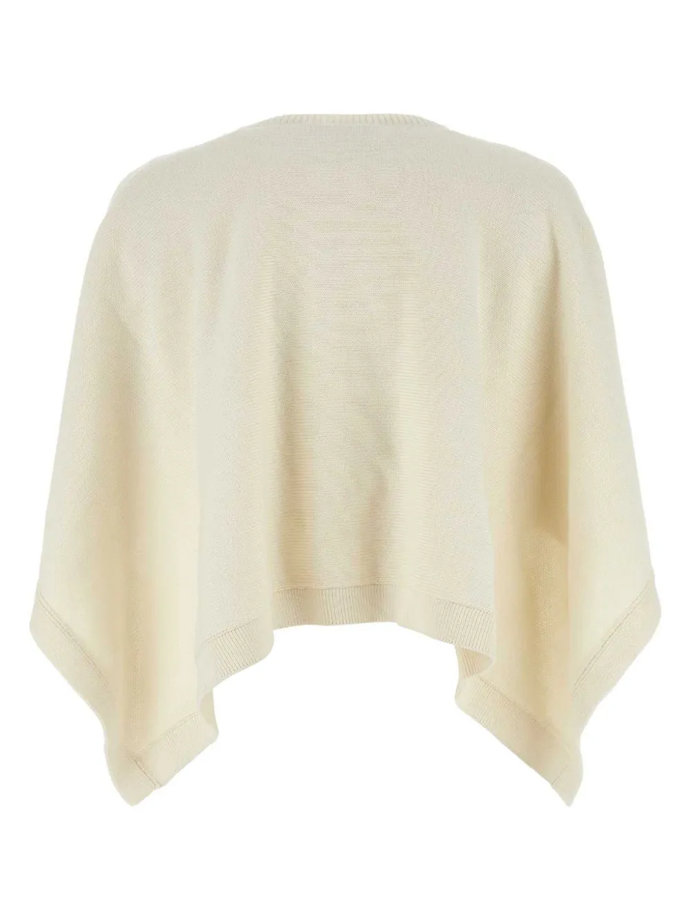 Valentino Garavani Zijden poncho verfraaid met kralen Beige