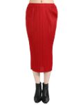 Pleats Please Issey Miyake pleated midi skirt - Red