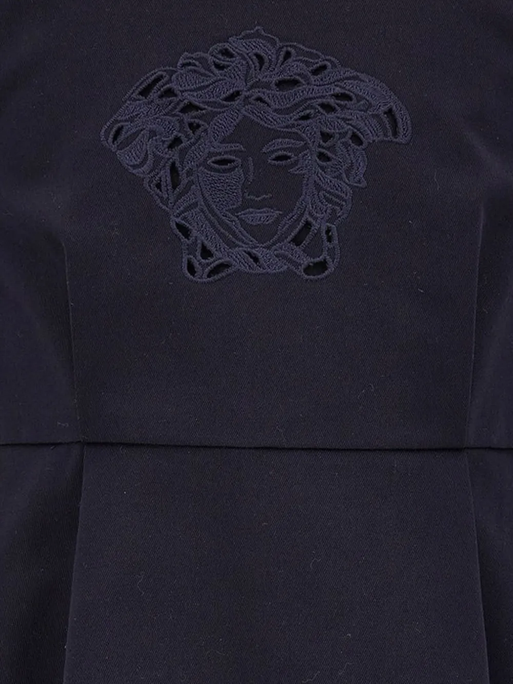 Versace Kids Jurk met Medusa-applicatie Blauw