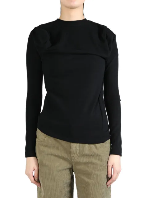 Melitta Baumeister long-sleeve wavy top