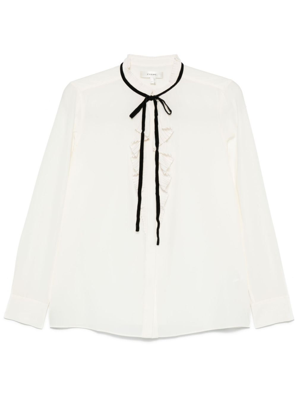 ruffle-detailing shirt