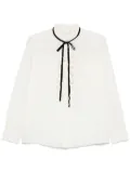 FRAME ruffle-detailing shirt - White