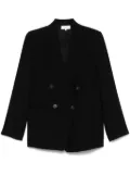 Vince crepe double-breasted blazer - Black