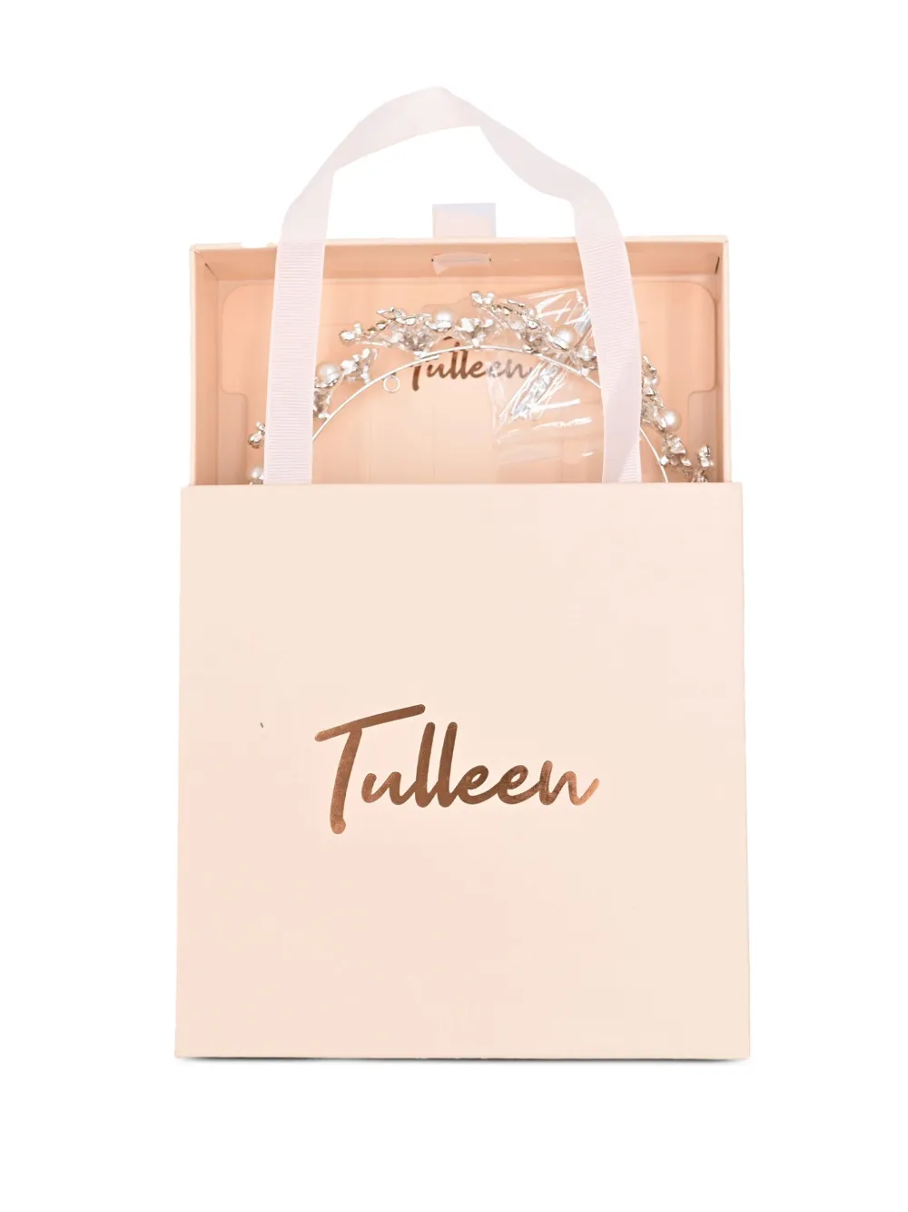 Tulleen Kroon verfraaid met kristallen Zilver