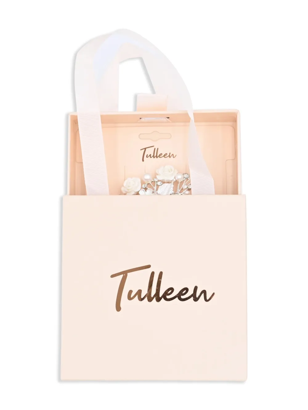  Tulleen Rhinestone-embellished Hair Comb - Silver 