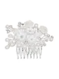 Tulleen rhinestone-embellished hair comb - Silver