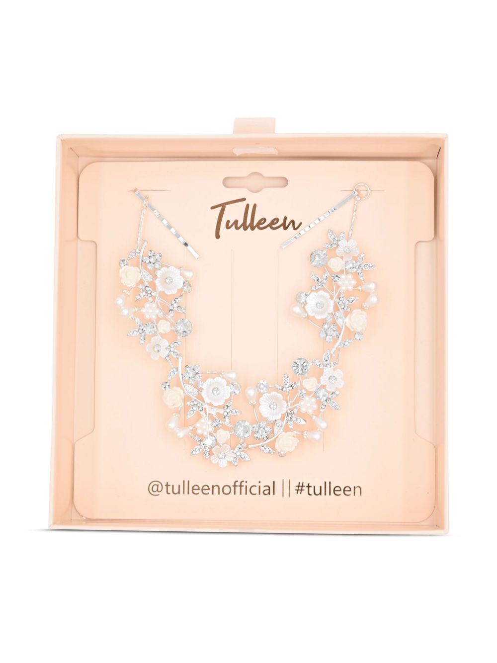 Tulleen glower hair vine - Silver