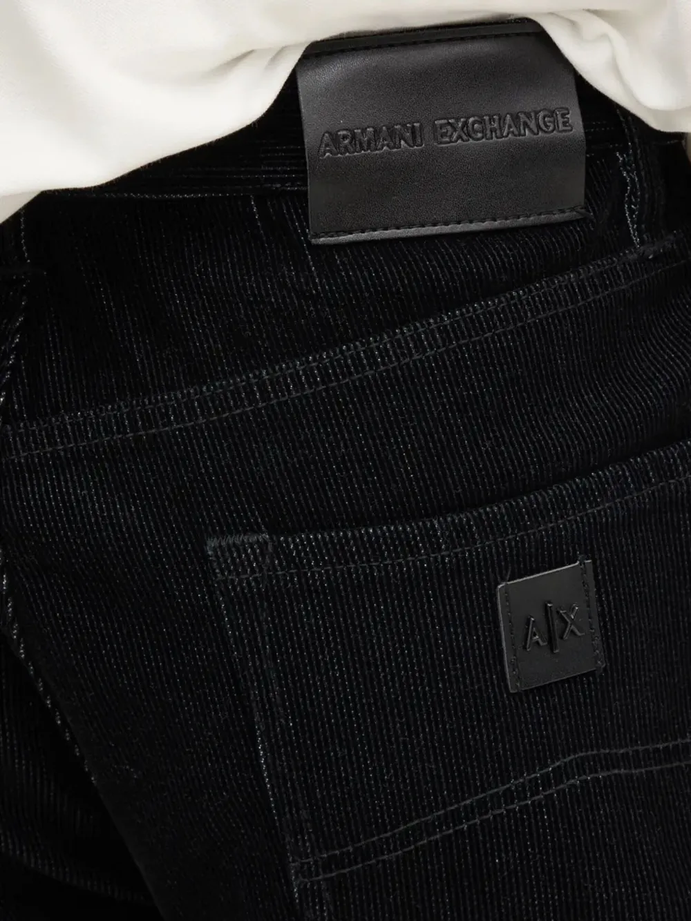 Armani Exchange Ribfluwelen broek Zwart