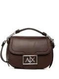 Armani Exchange logo-plaque cross body bag - Brown