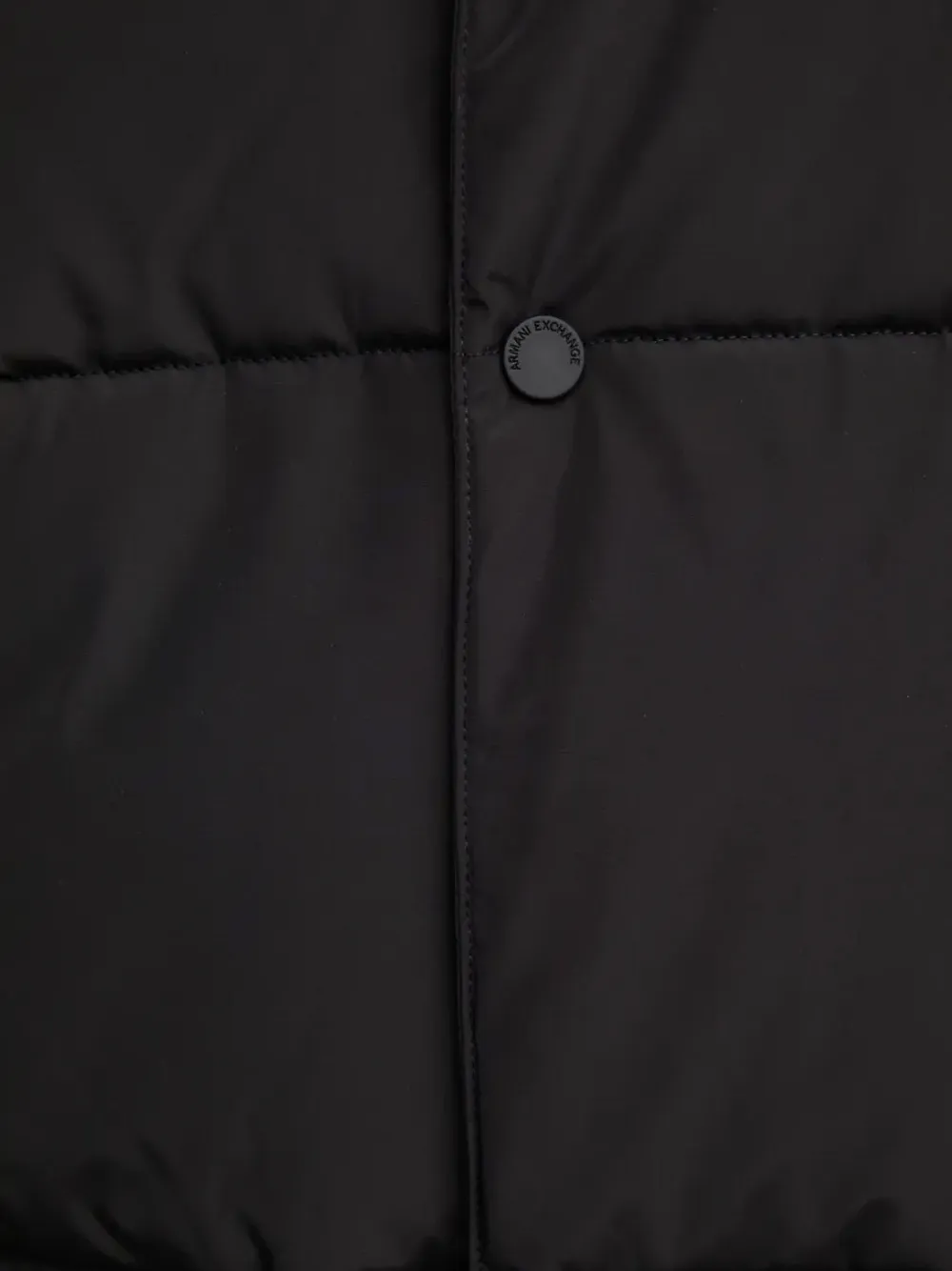 Armani Exchange Hooded Quilted Jacket In Black