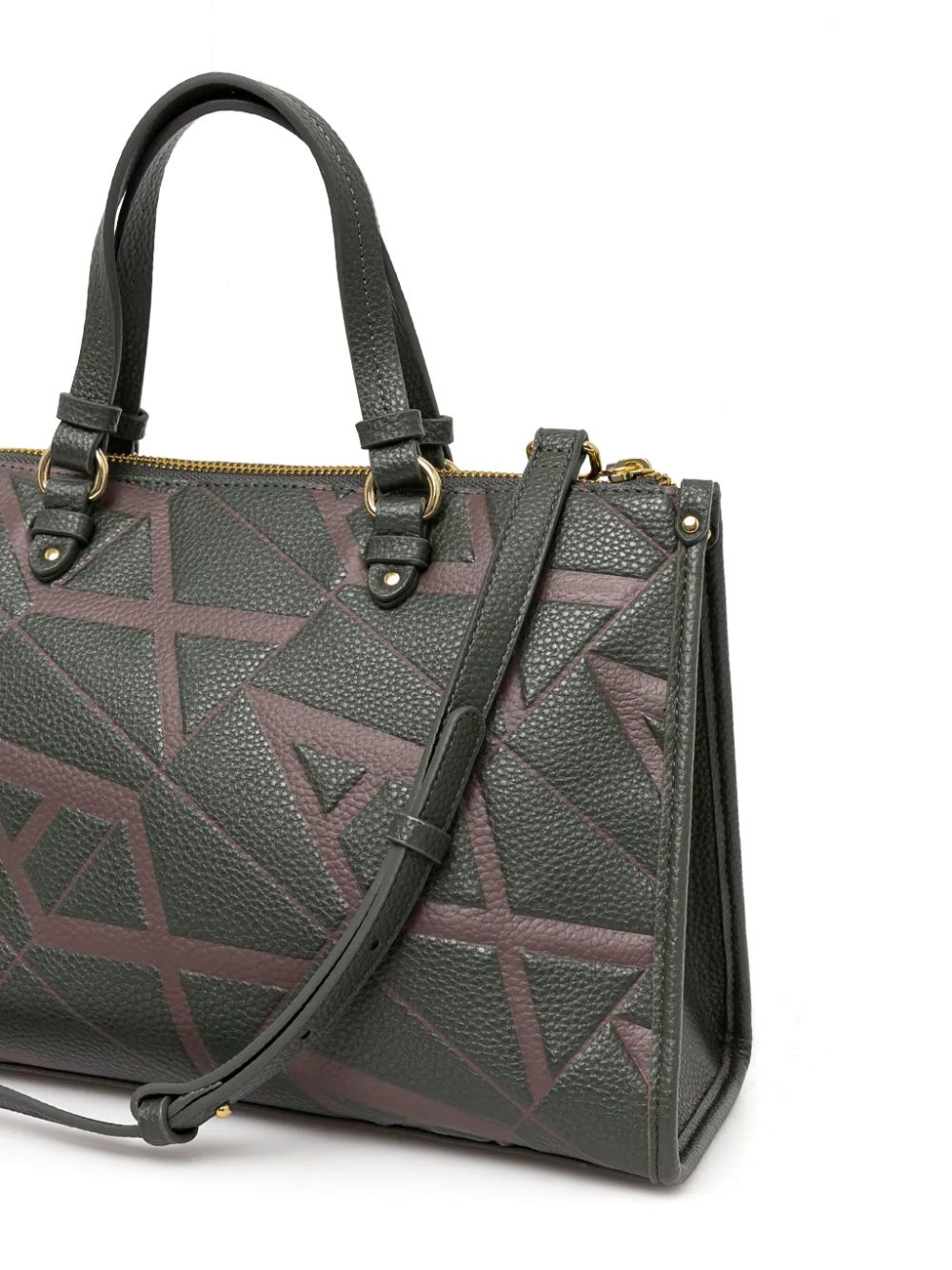 Armani Exchange embossed two-way tote bag Women