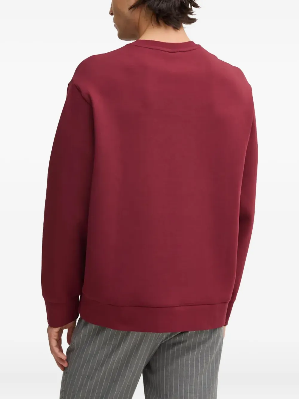 Armani Exchange Logo-detail Sweater In Red