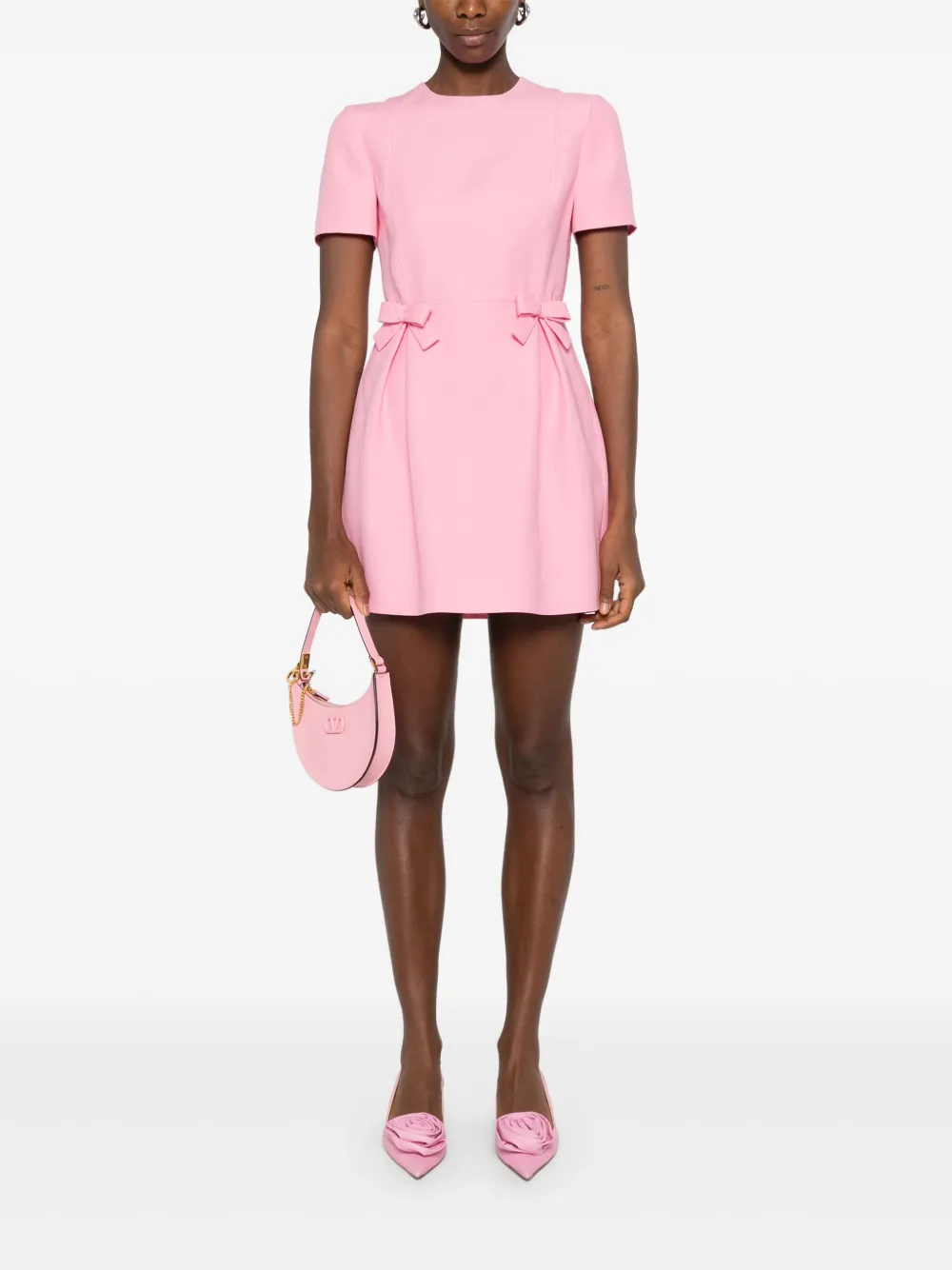 Valentino Garavani Mini-jurk met strikdetail - Roze