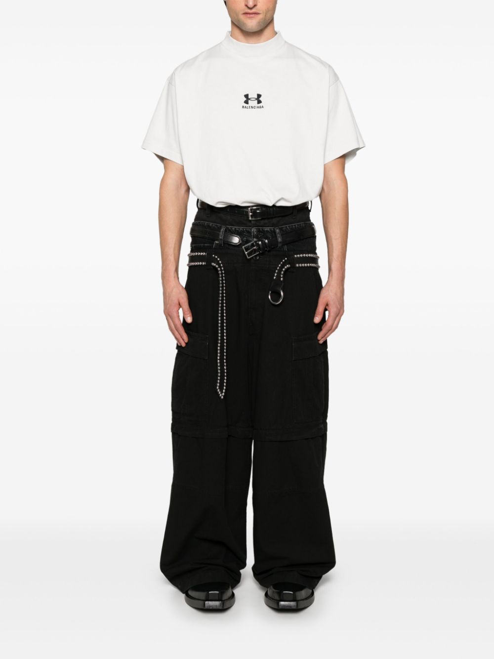 Balenciaga Broek met drievoudige taille - Zwart