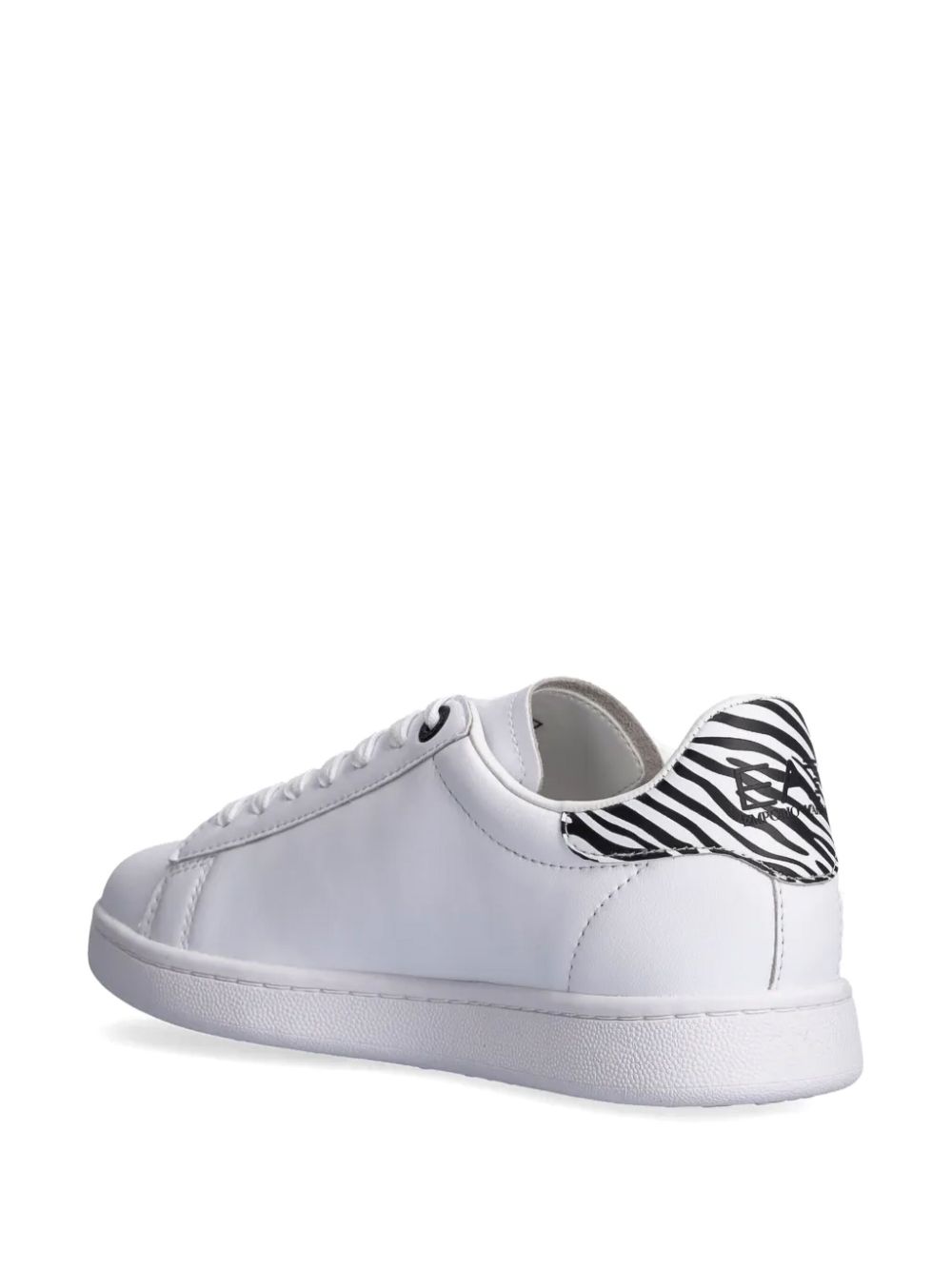 Ea7 Emporio Armani Sneakers met zebra-applicatie Wit