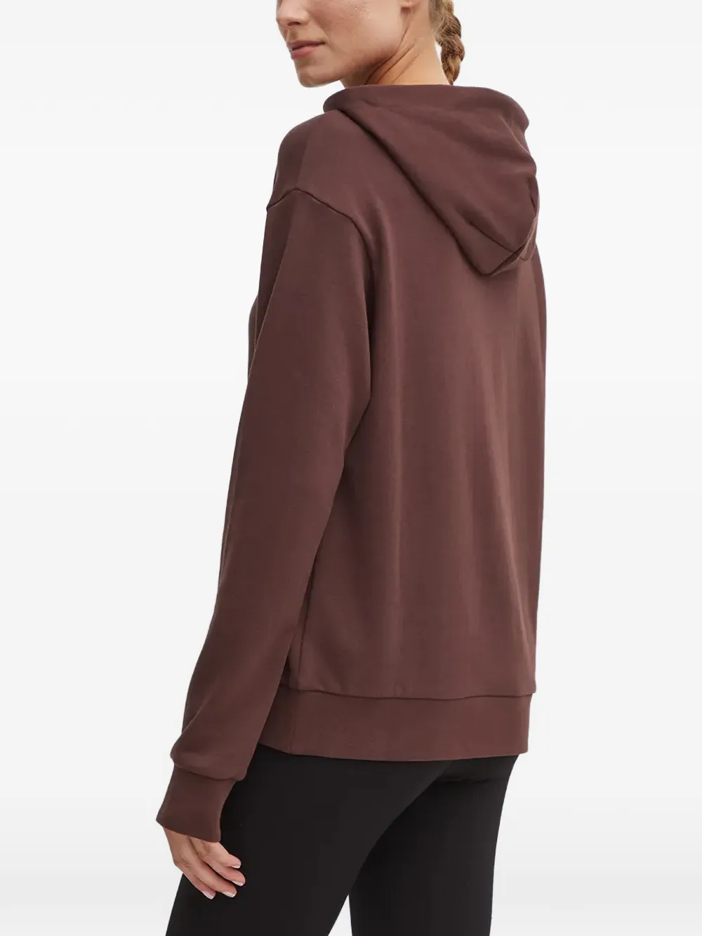 Ea7 Emporio Armani Hoodie met logo Bruin
