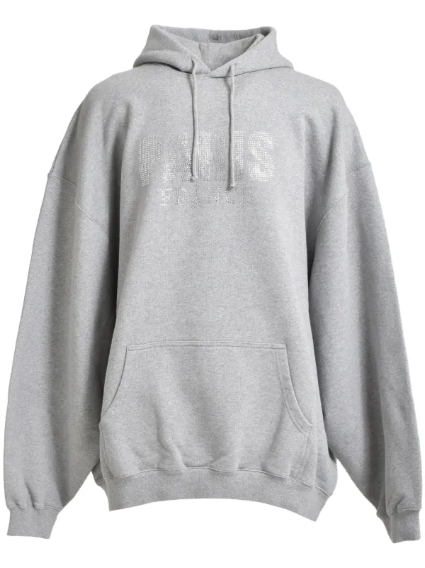 VETEMENTS スタッズトリム パーカー | グレー | FARFETCH JP VETEMENTS スタッズトリム パーカー | グレー | FARFETCH JP