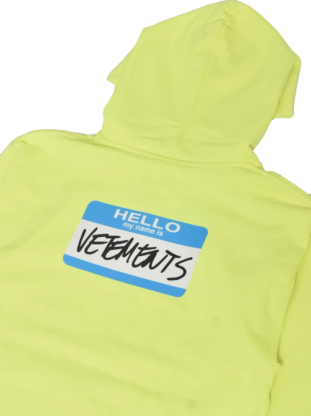 Vetements Kids Hoodie met logoprint Geel