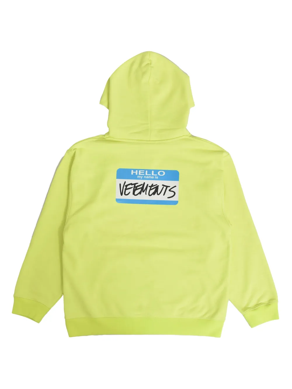 Vetements Kids Hoodie met logoprint Geel