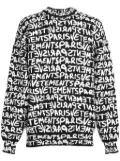 VETEMENTS intarsia-logo jumper - Black