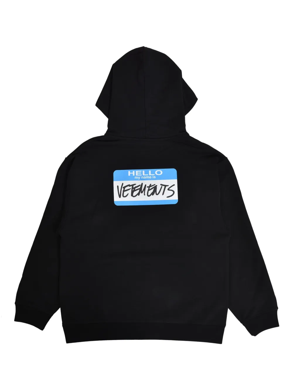 Vetements Kids My Name Is hoodie Zwart