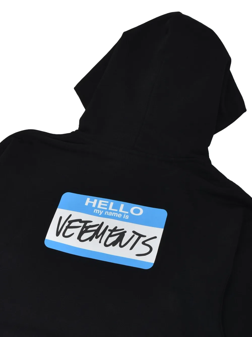 Vetements Kids My Name Is hoodie Zwart