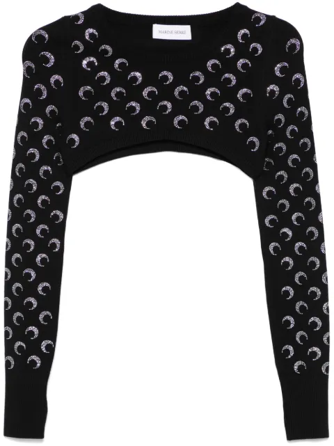 Marine Serre Moonogram-pattern sweater 